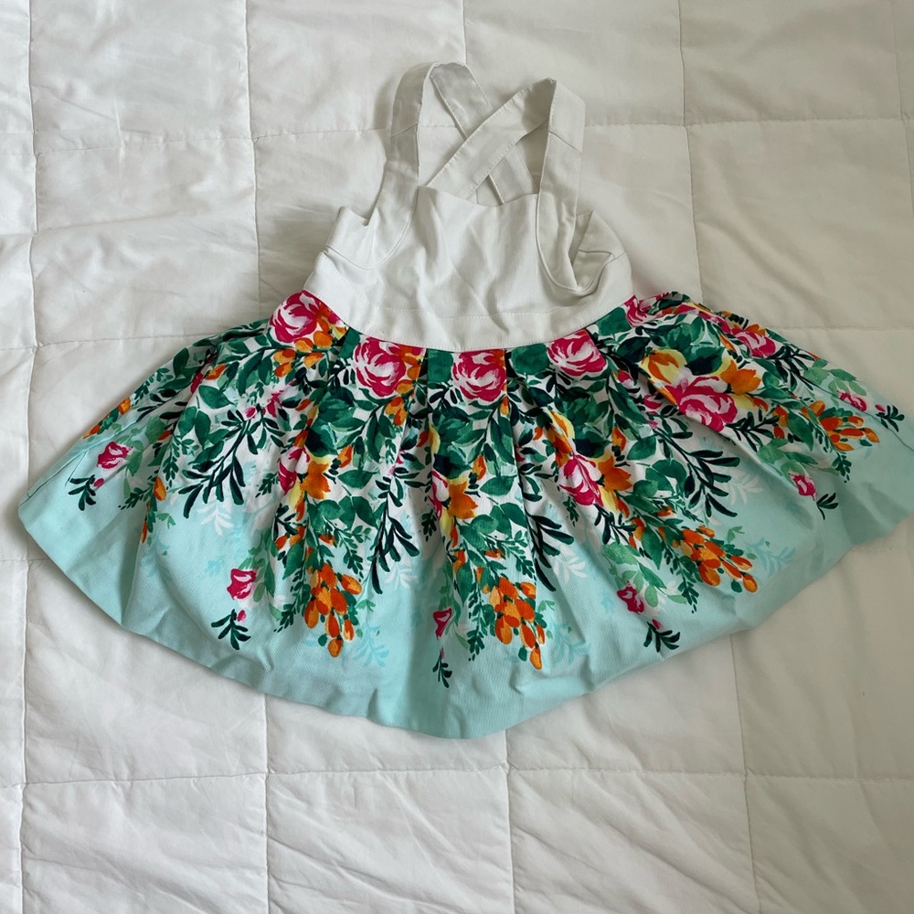 Janie and Jack- Floral Dress with Cross Back Straps